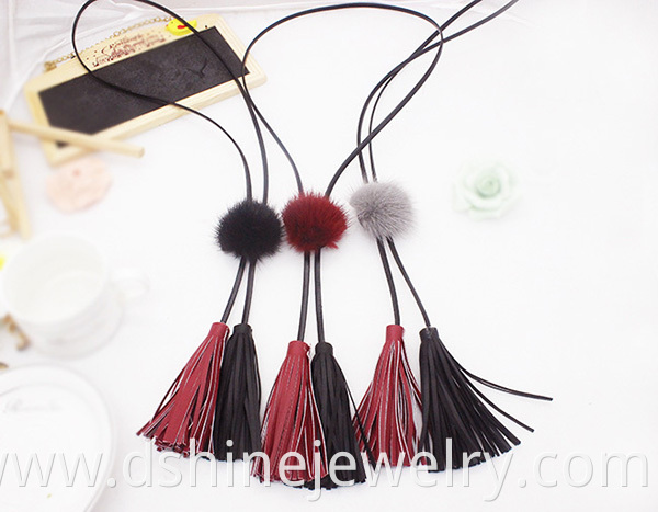 Mink Fur Ball Pom pom for necklace